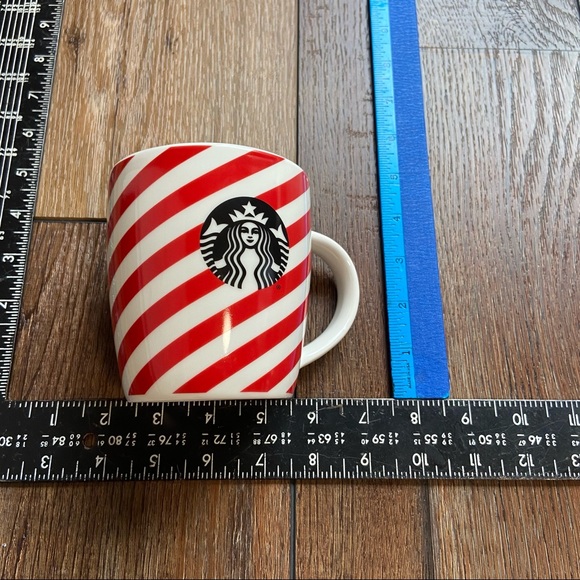 Starbucks Red and White Candy Cane 12 Ounce Mug - Picture 8 of 8